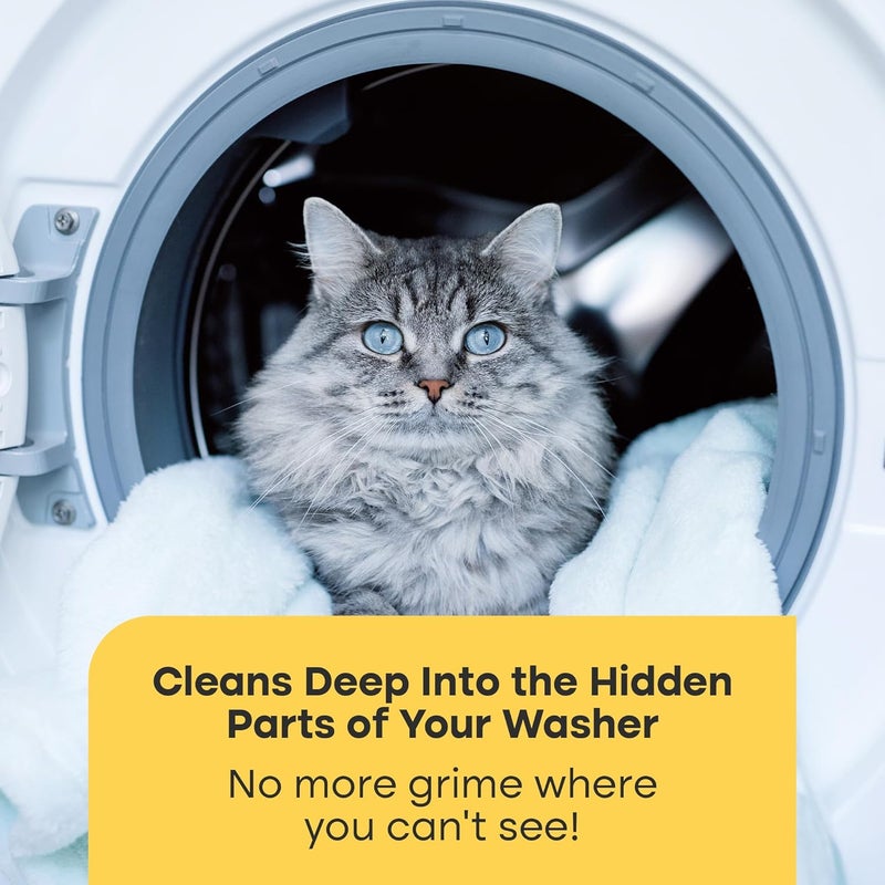Fursprint Washing Machine Cleaner Tablets - 24 Pack for a 12 Month Supply. Formulated for Pet Owners. Compatible with HE, Top & Front Load. Easily Removes Residue, Grime. Value Brand by Uproot Clean - Image 3